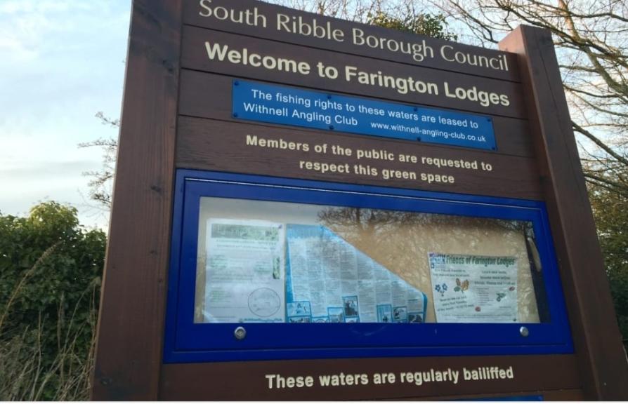 Farington Lodges sign