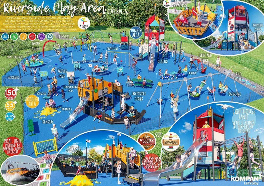 Riverside play area